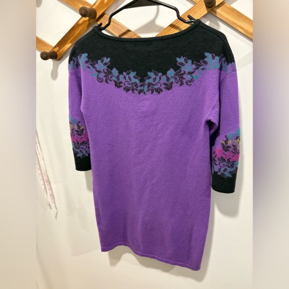 IVKO Intarsia Dress, Floral Pattern - Picture 7 of 11